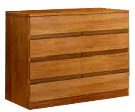 Comoda de 4 gavetas, madeira maciça