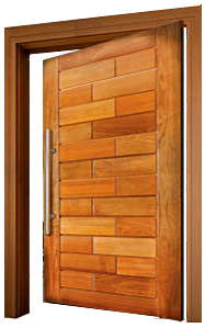 Porta Pivot madeira maciça Umbila