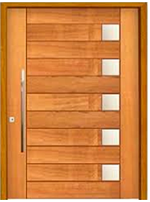 Porta Pivot madeira maciça Umbila