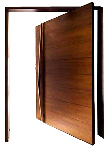 Porta Pivot madeira maciça Umbila