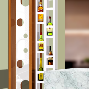 Garrafeira de Canto e divisória de ambientes